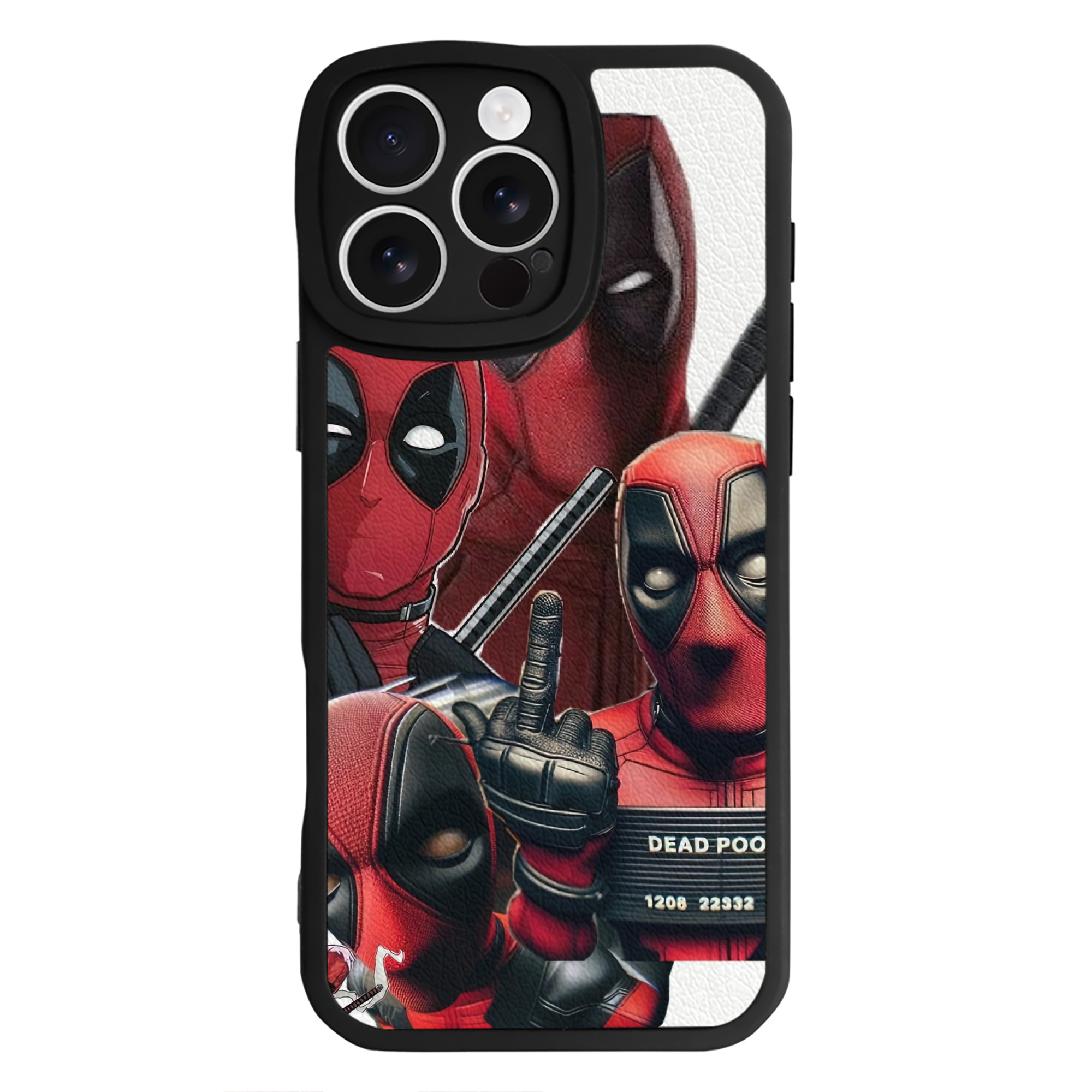 （画像用） Deadpool デッドプール 【iPhone 16シリーズ対応】シリコンスマホケース（レザー調） 材質：シリコン